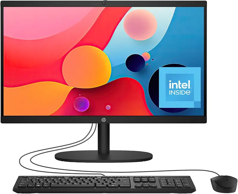 HP 22 inch All-in-One Desktop PC, FHD Display, Intel N100,...