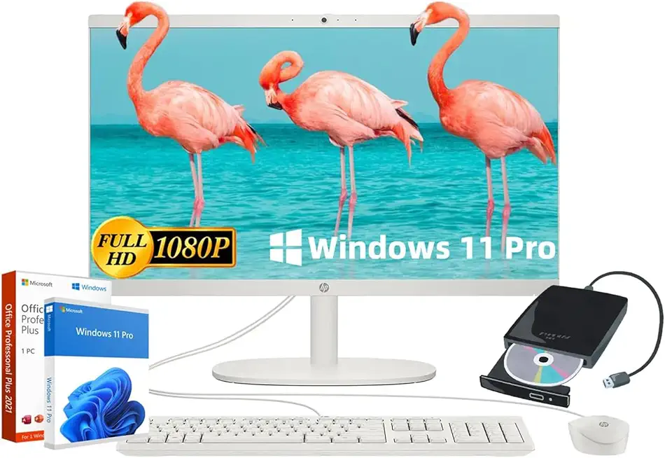 HP 2025 All-in-One Desktop Computer - Intel Celeron J4025...