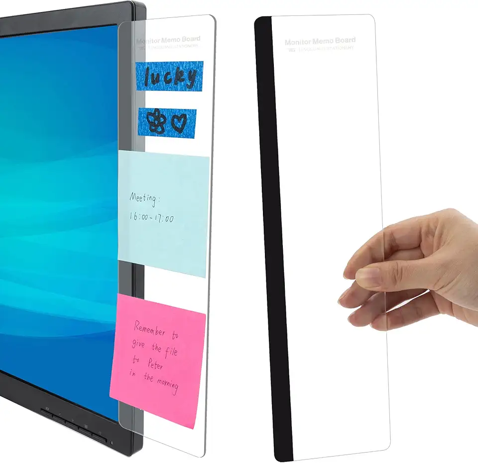 MDOZQ Office Desk Accessories 2pcs Computer Monitor Memo...
