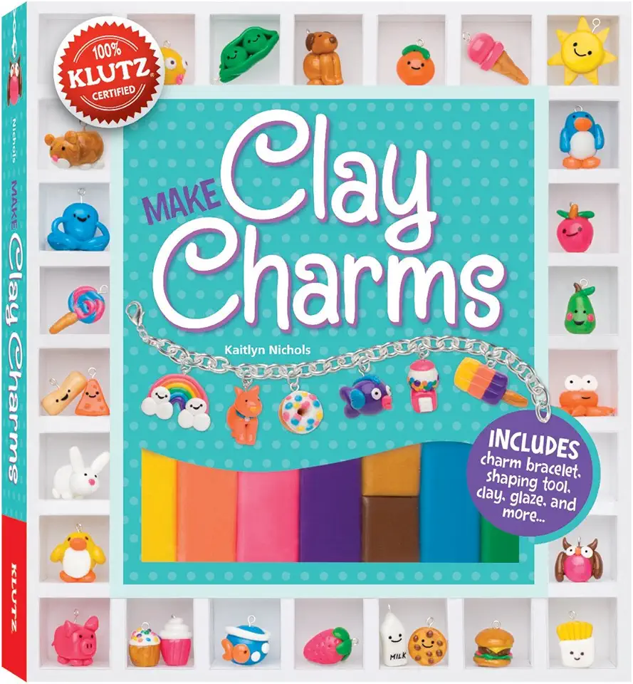 Make Clay Charms (Klutz Craft Kit) 8" Length x...