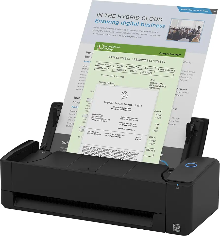 ScanSnap iX1300 Compact Wireless or USB Double-Sided Color...